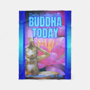Velo Cobertor de Fleece BuddhaTodayV3.blu #1 Cozy Buddh