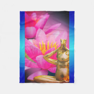 Velo Cobertor de Fleece BuddhaTodayV3.blu #3 Cozy Buddh