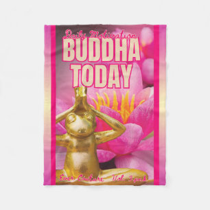 Velo Cobertor de Fleece BuddhaTodayV3.pnk #1 Cozy Buddh