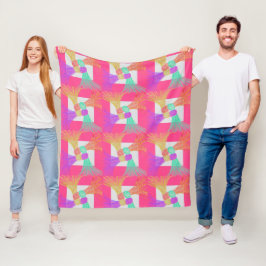 Velo Cobertor de Fleece Colorido Aconchegante 127 cm x