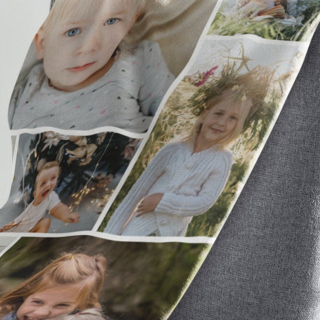 Velo Cobertor de Fleece com 9 Fotos Personalizado (Criador carregado)