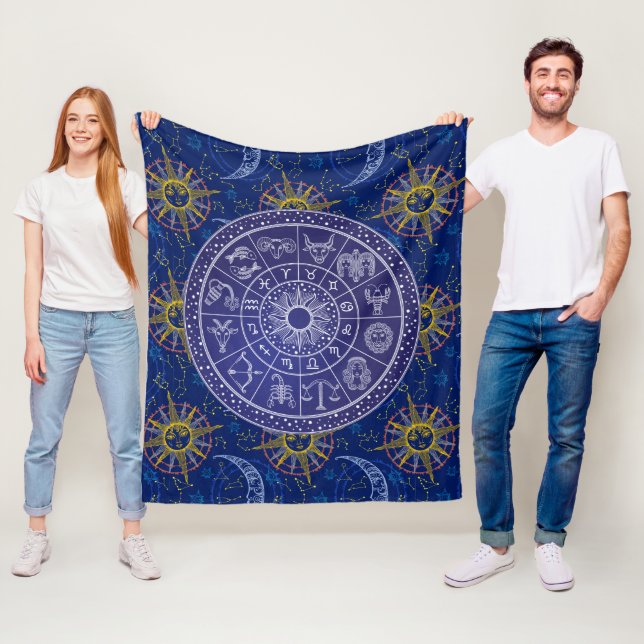 Velo Cobertor de Fleece com Carta Astral (In Situ)