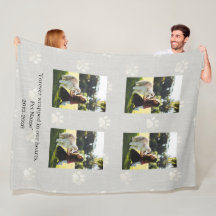 Cobertor de Fleece com Colagem de Fotos Personaliz