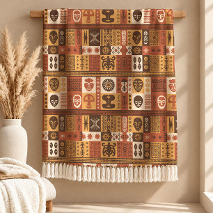 Velo Cobertor de Fleece com Decoração em Terracota Cult