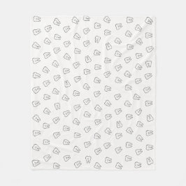 Velo Cobertor de Fleece com Dentes Sorridente Fofo - pr