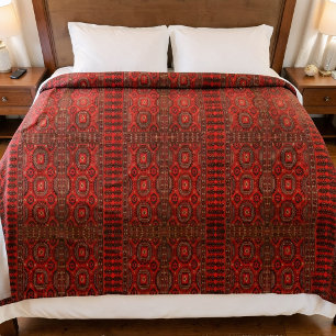 Velo Cobertor de Fleece com design de tapete Oriental a