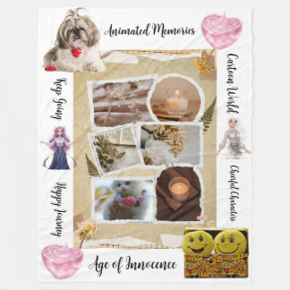 Velo Cobertor de Fleece com Design Personalizado de Pet