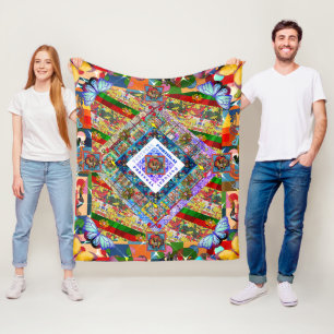 Velo Cobertor de Fleece com design português