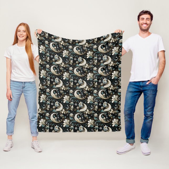 Velo Cobertor de Fleece com Estampa Paisley (In Situ)