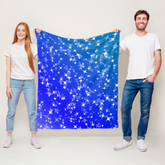 Velo Cobertor de Fleece com Estrelas