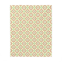 Cobertor de Fleece com Floral Vintage Personalizad