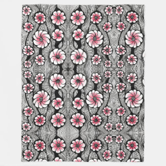 Velo Cobertor de Fleece com Fluxo Tribal Abstrato Vibra