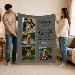 Velo Cobertor de Fleece com Foto Personalizada do Cacho