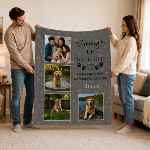 Velo Cobertor de Fleece com Foto Personalizada do Cacho