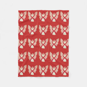 Velo Cobertor de Fleece com Laço Vermelho de Conscienti