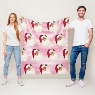 Velo Cobertor de Fleece com Listra de Cranberry do Papa