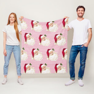Velo Cobertor de Fleece com Listras de Cranberry do Pap