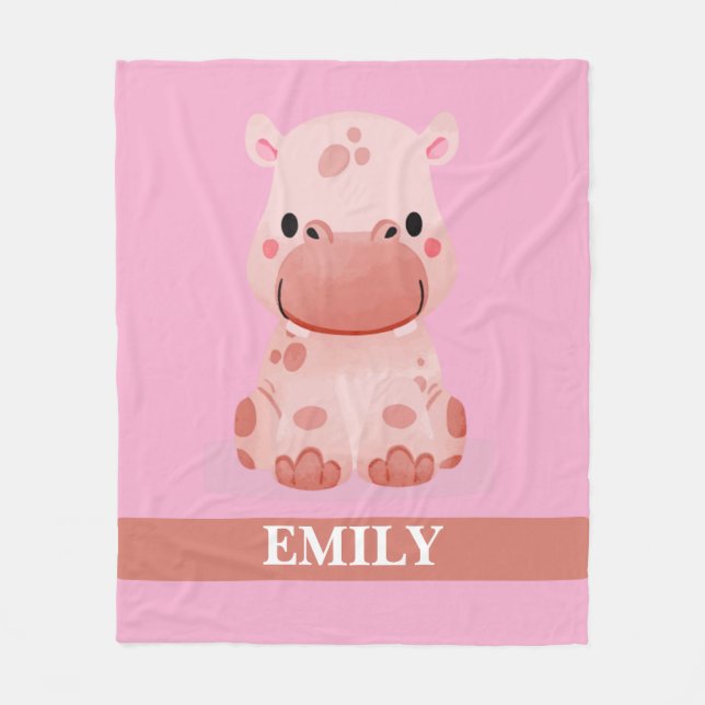 Velo Cobertor de Fleece com Nome Personalizado (Frente)