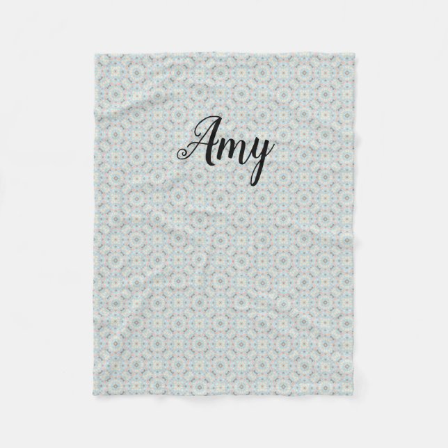 Velo Cobertor de Fleece com Padrão de Conchas Personali (Frente)