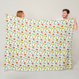 Velo Cobertor de Fleece com Padrão de Coruja Country Fo