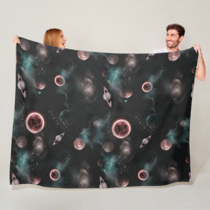 Velo Cobertor de Fleece com Padrão Espacial