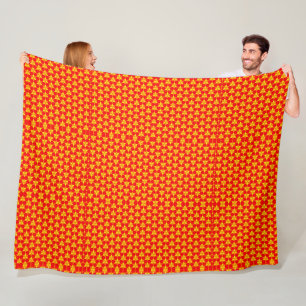 Velo Cobertor de Fleece com Padrão Geométrico Vibrante