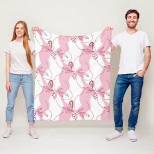 Velo Cobertor de Fleece com Padrão Minimalista