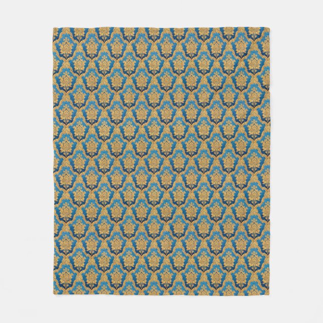 Velo Cobertor de Fleece com Padrão Ornamentado (Frente)