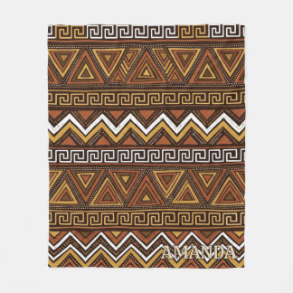 Velo Cobertor de Fleece com Padrão Tribal Boho Personal