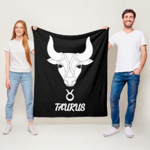 Velo Cobertor de Fleece com Silhueta de Touro