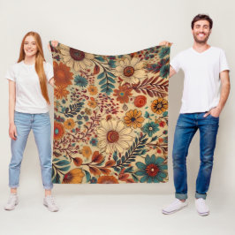 Velo Cobertor de Fleece com Tapeçaria do Jardim Botânic