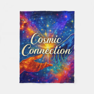 Velo 🪐 Cobertor de Fleece Conexão Cósmica 30x40