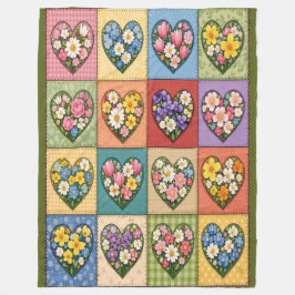 Velo Cobertor de Fleece Corações e Rosas Parecido com u