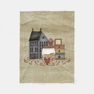 Velo Cobertor de Fleece Country Whimsies Primitivos