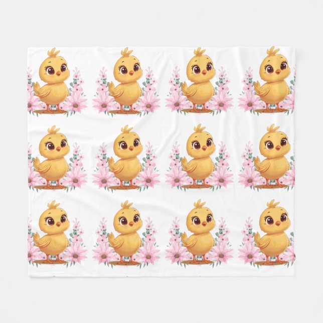 Velo Cobertor de Fleece Cozy Chick (Frente (Horizontal))