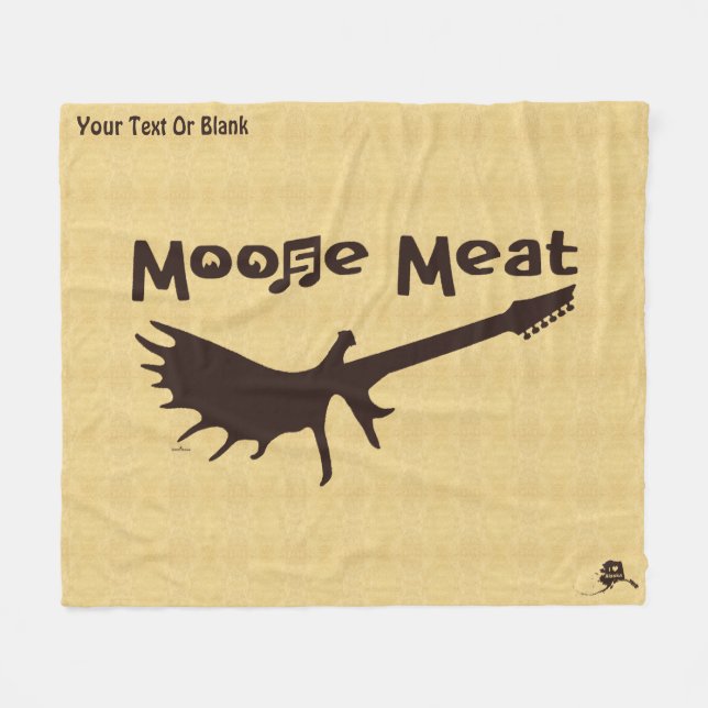 Velo Cobertor de Fleece da Banda de Rock Moose Meat (Frente (Horizontal))