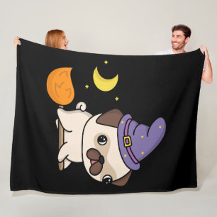 Velo Cobertor de Fleece da Bruxa Puggy