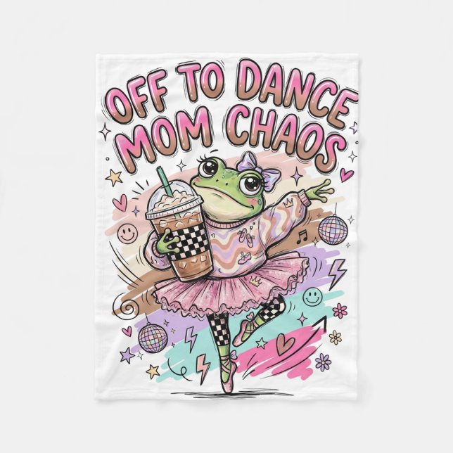 Velo Cobertor de Fleece da Mãe de Dança  (Frente)