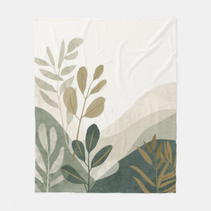 Velo Cobertor de Fleece de Arte Ecológica Minimalista T