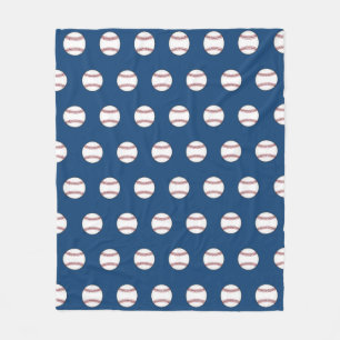 Velo Cobertor de Fleece de Beisebol Azul