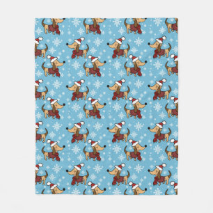 Velo Cobertor de Fleece de Cachorro Dachshund de Invern