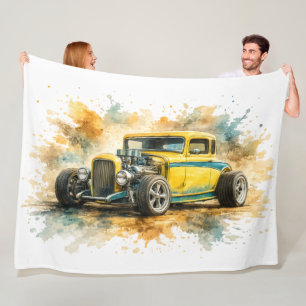 Velo Cobertor de Fleece de Carro Musculoso Americano