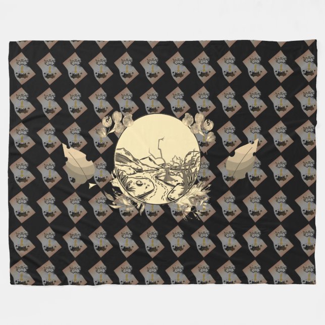 Velo Cobertor de Fleece de Educação Histórica Inicial (Frente (Horizontal))