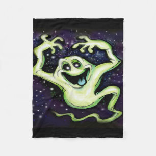 Velo Cobertor de Fleece de Fantasma de Halloween