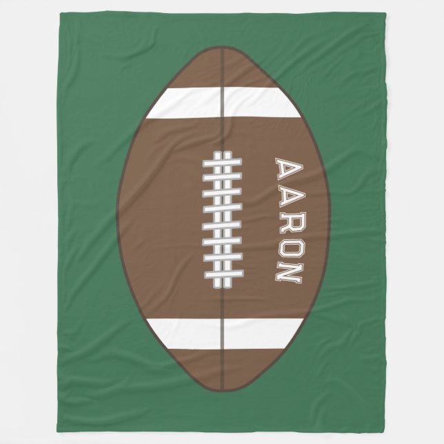 Velo Cobertor de Fleece de Futebol Personalizado  (Frente)
