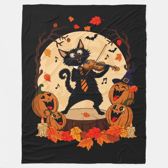 Velo Cobertor de Fleece de Halloween (Frente)