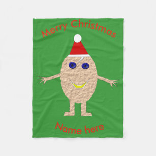 Velo Cobertor de Fleece de Ovo de Natal Engraçado