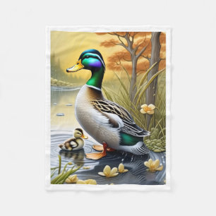 Velo Cobertor de Fleece de Pato-real e Patinho