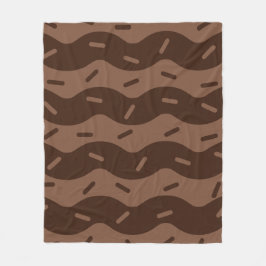 Velo Cobertor de Fleece de Sorvete de Chocolate Derreti