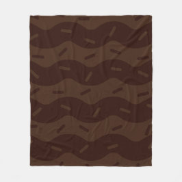 Velo Cobertor de Fleece de Sorvete de Chocolate Preto D